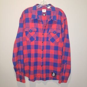 Levis x NE Patriots NFL Western Flannel Button Up Shirt Mens XXL Football